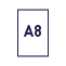 A8 (5,2 x 7,4 cm)