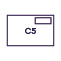 C5 avec fenêtre (16,2 x 22,9 cm)